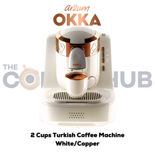 Arzum OKKA - 2 Cups Turkish Coffee Machine - White/Copper – OK001
