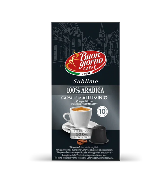 Caffe Buongiorno Nespresso Compatible 100% Arabica - 10 Capsules