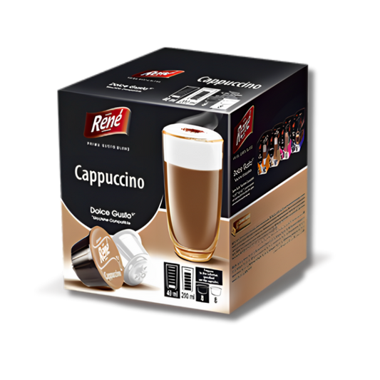 Café Rene Dolce Gusto Compatible Cappuccino -16 Capsules