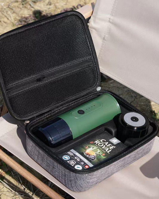 MaxxPresso Portable 2-in-1 Espresso Coffee Maker M4 - White + Travel Storage Bag