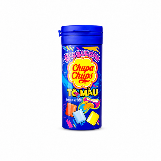 Chupa Chups Bubble Gum Assorted Colors Chewing Gum Bottle- 27 gm
