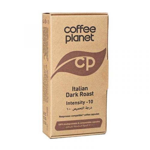 Coffee Planet Nespresso Compatible Italian Dark Roast - 10 Capsules