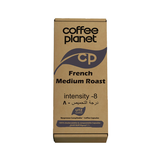 Coffee Planet Nespresso Compatible French Medium Roast- 10 Capsules