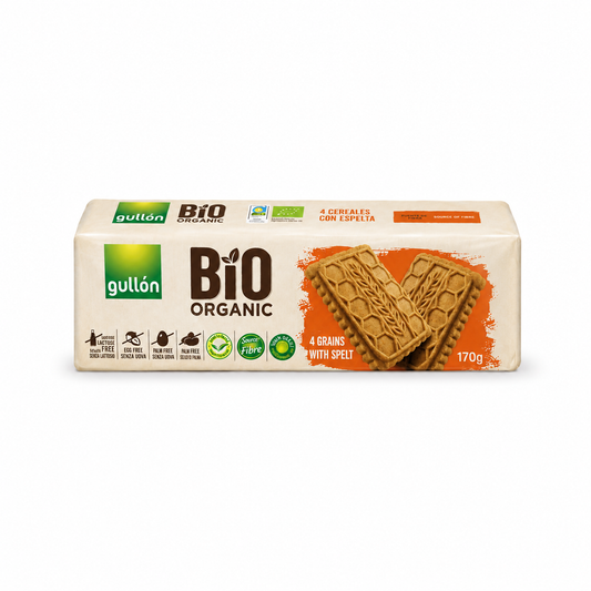 Gullón BIO Organic 4 Grains with Spelt Biscuits – 170 gm