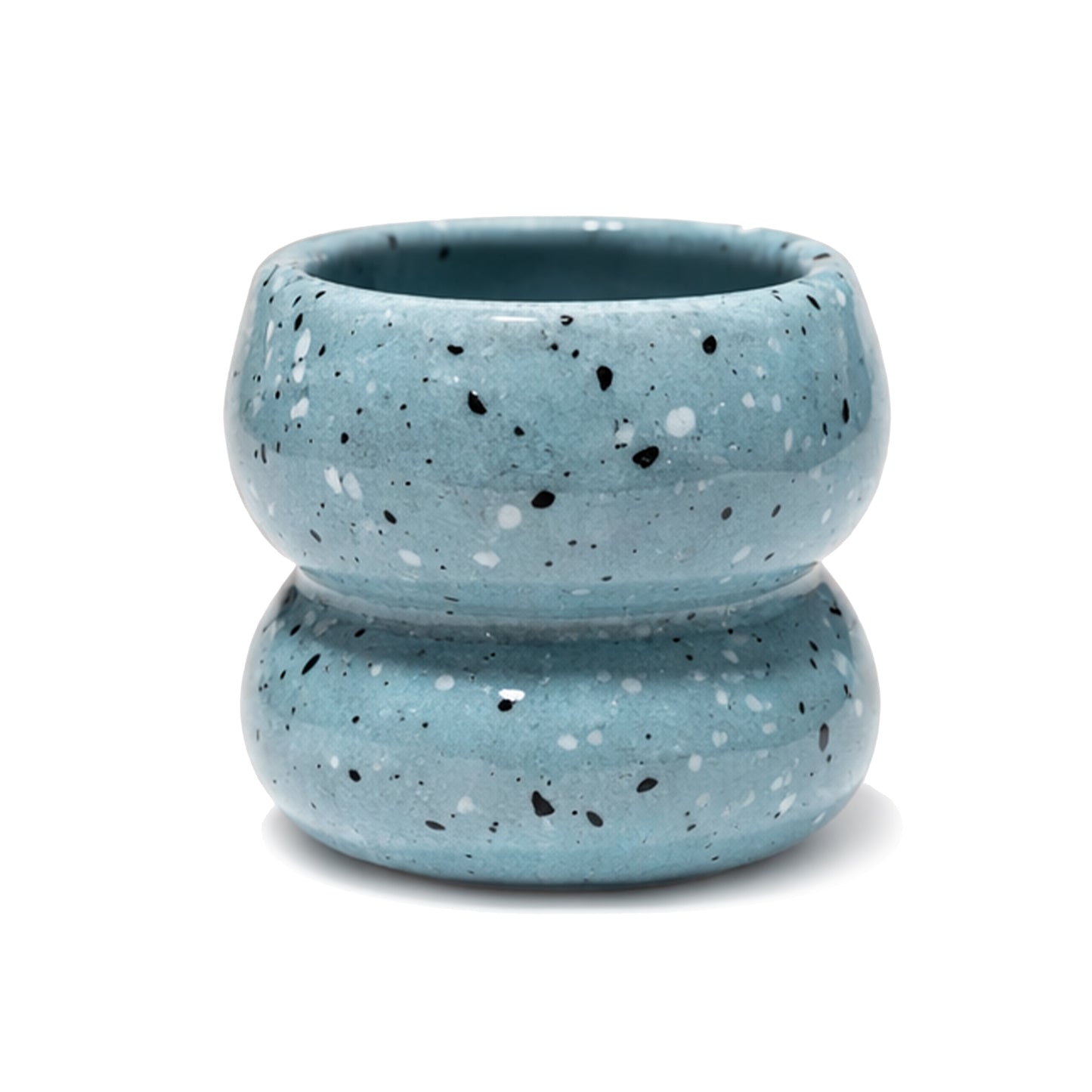 Handmade Pottery Espresso Cup – 60 ml Artisan Coffee Shot Cup – Coastal Blue