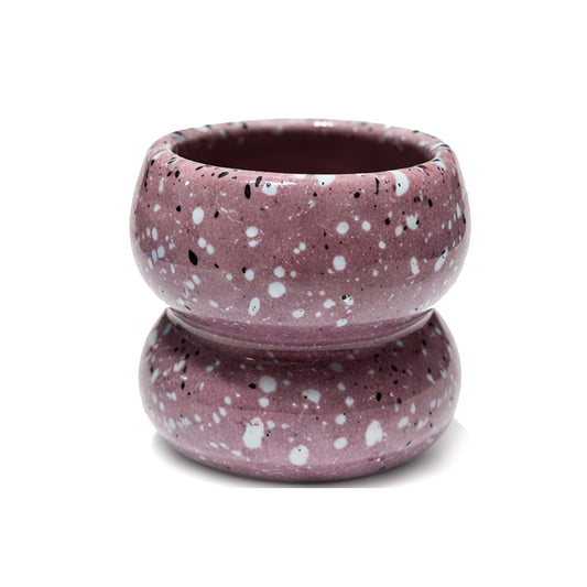 Handmade Pottery Espresso Cup – 60 ml Artisan Coffee Shot Cup – Dusty Rose Quartz