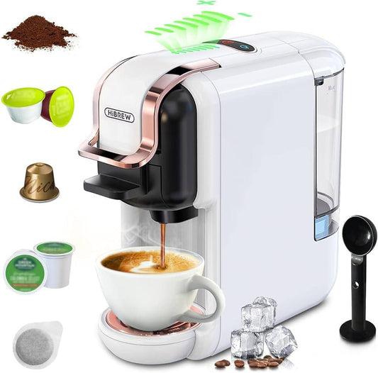 HiBREW H2B 5 in 1 Cold/Hot Espresso Station - White