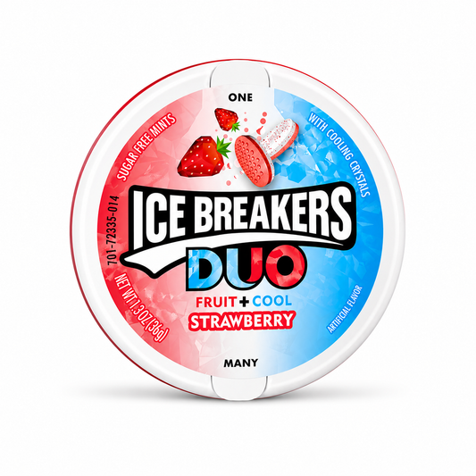 Ice Breakers DUO Fruit + Cool Strawberry Sugar Free Mints – 36 gm