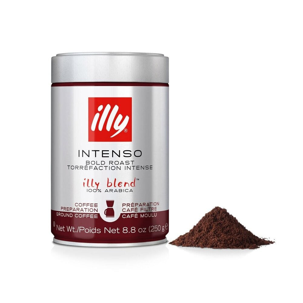 Illy Ground Coffee Filter Coffee Preparation- Intenso (bold Roast)-250 gm