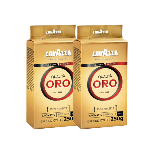 Lavazza Qualita Oro Ground Coffee -250 gm (Pack of 2)