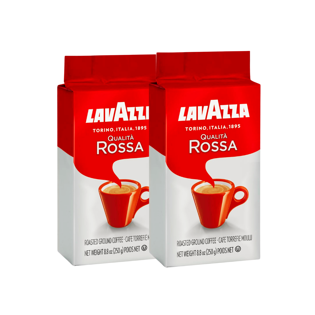 Lavazza Qualita Rossa ground Coffee -250 gm (Pack of 2)