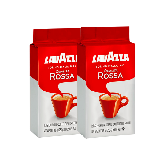 Lavazza Qualita Rossa ground Coffee -250 gm (Pack of 2)