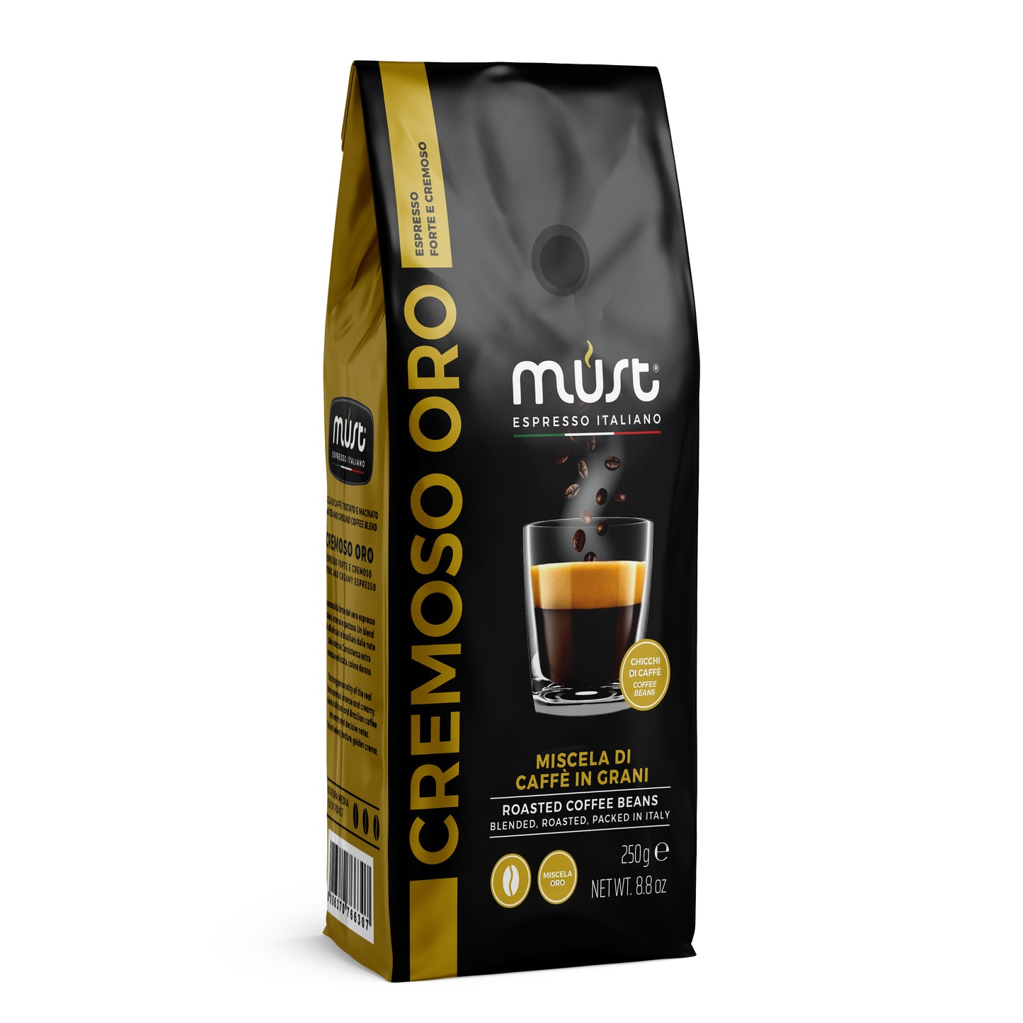 MUST Roasted Coffee Beans Cremoso Oro - 250 gm