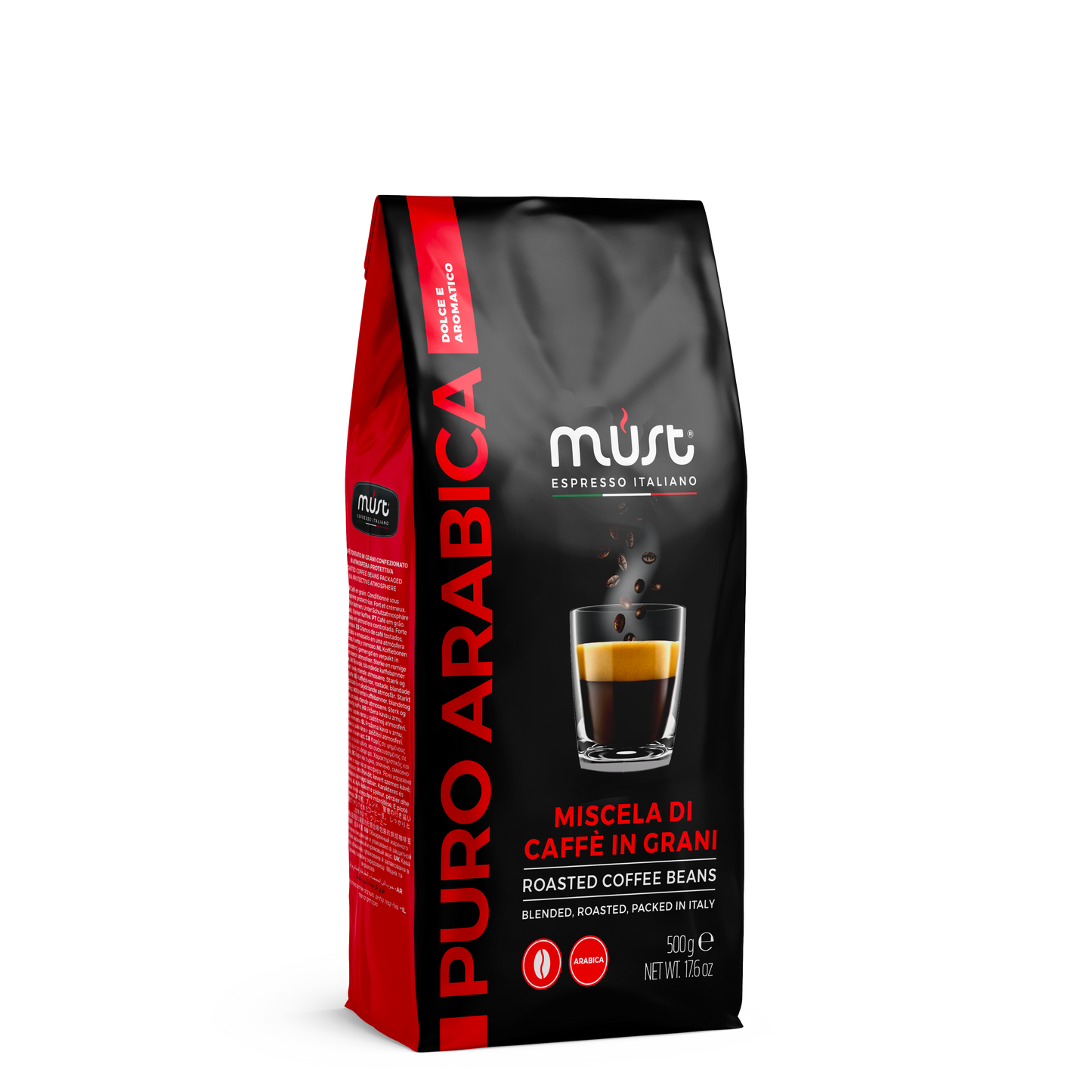 MUST Roasted Coffee Beans Puro Arabica - 500 gm