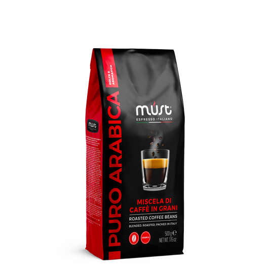 MUST Roasted Coffee Beans Puro Arabica - 500 gm