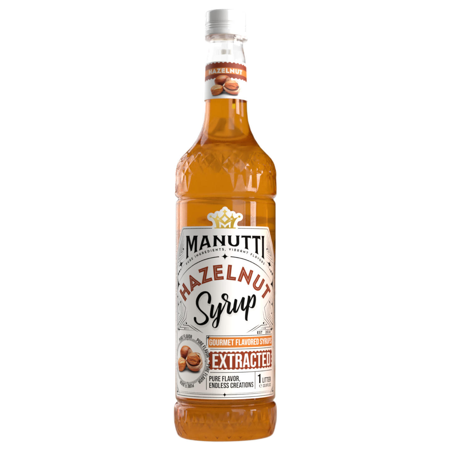 Manutti Hazelnut Syrup - 1 L