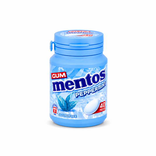 Mentos Peppermint Sugar Free Chewing Gum – 40 Pieces - 56 gm