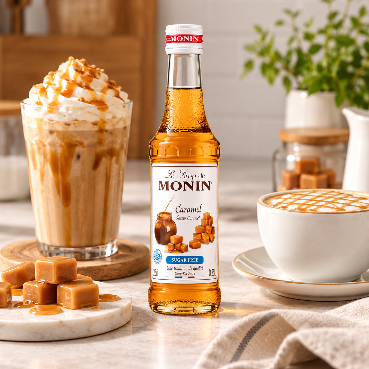 Monin Sugar Free Caramel -250 ml