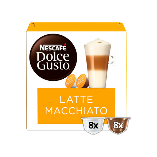 Nescafe Dolce Gusto Latte Macchiato -16 Capsules/8 Cups