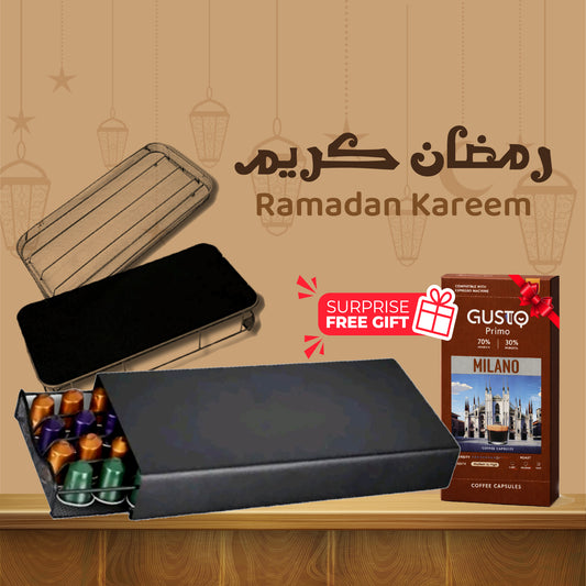 OASISWJ Nespresso Capsules Drawer (20*40 cm) -40 Capsules