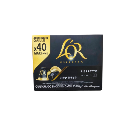 L'OR Aluminium Capsules Espresso Ristretto - 40 Capsules