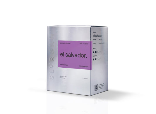 SLVRSKN - El Salvador Espresso Blend - Filter Coffee - 5 Sachets