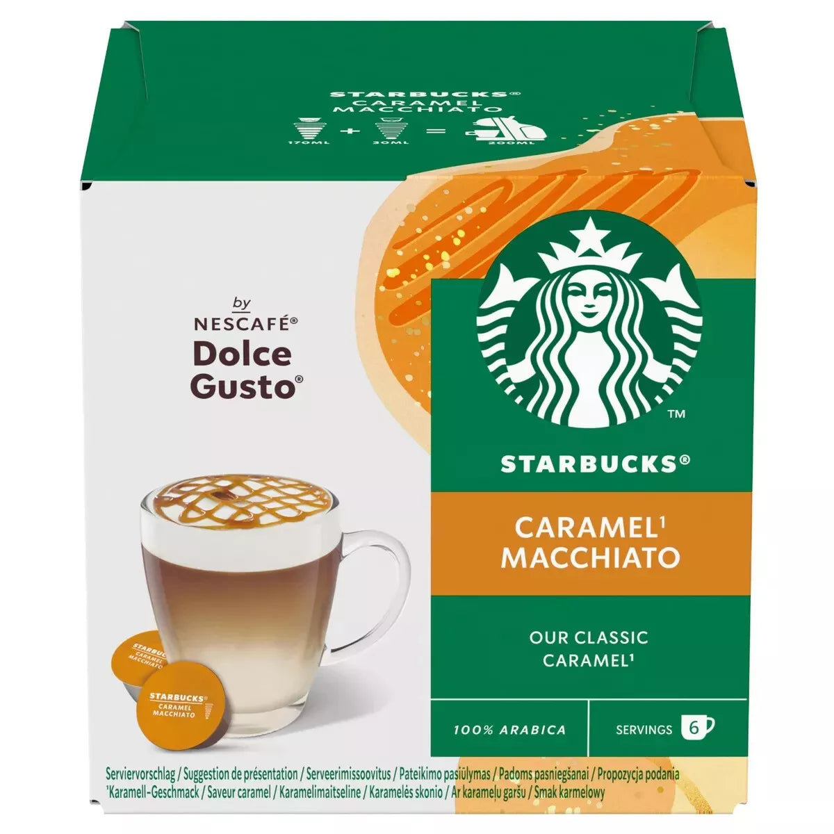 Starbucks Dolce Gusto Compatible Caramel Macchiato -12 Capsules