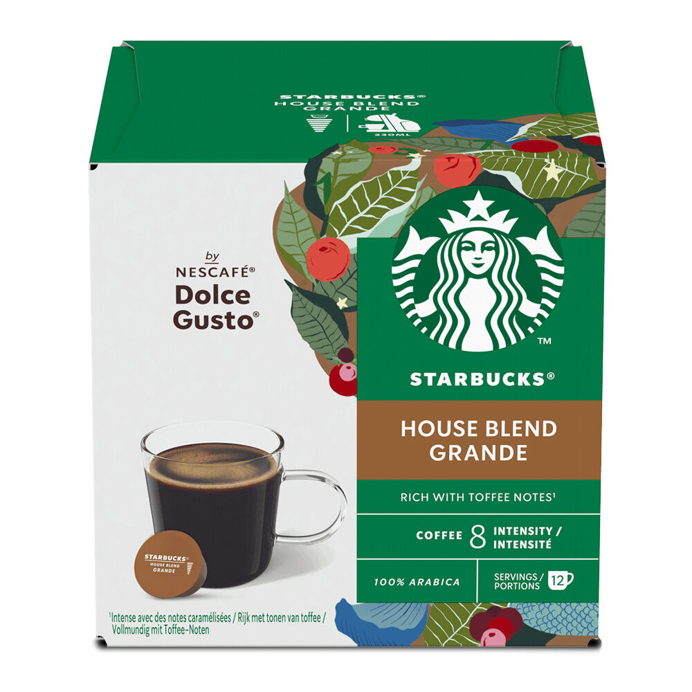 Starbucks Dolce Gusto Compatible House Blend Grande -12 Capsules