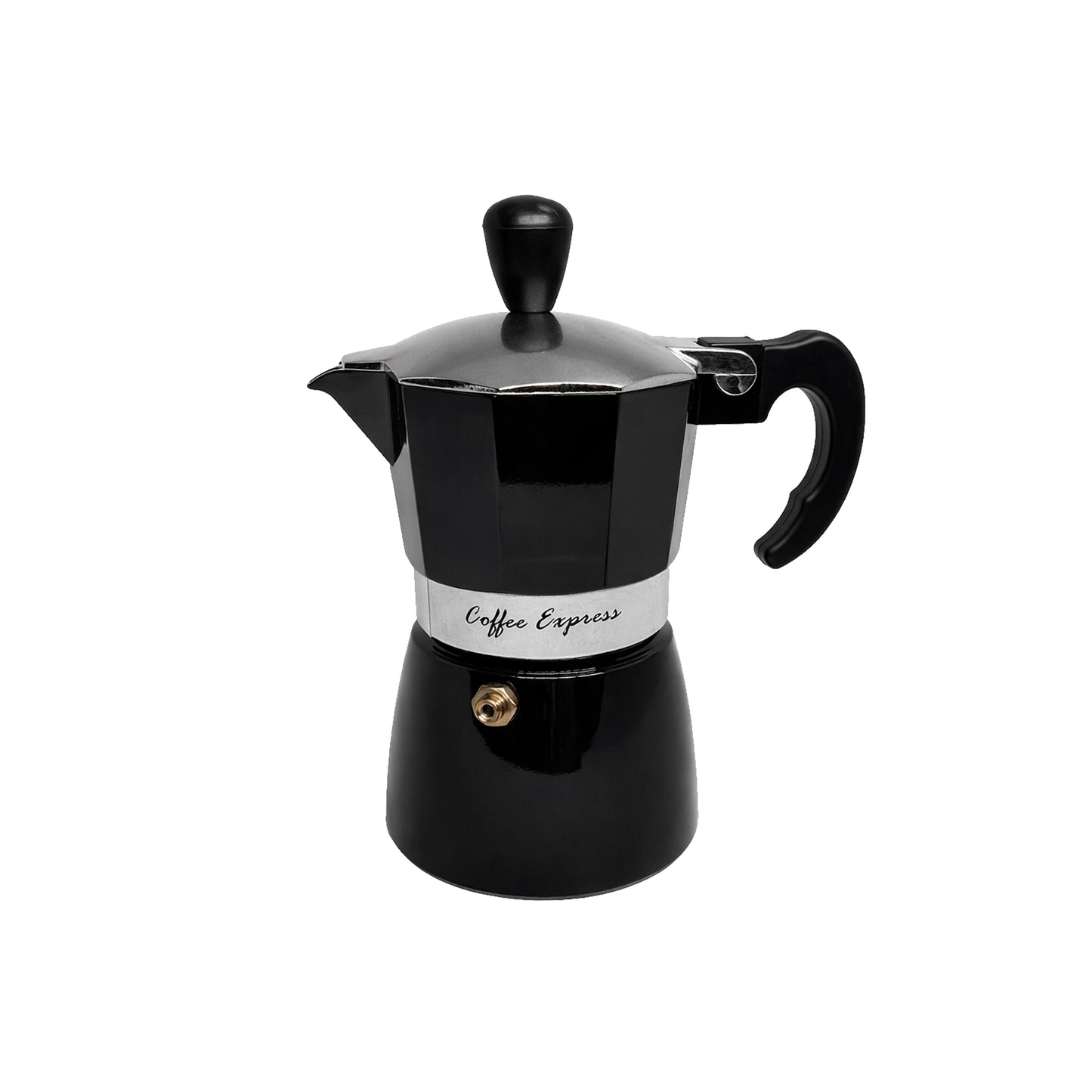 TMH Stovetop Moka Coffee Maker – Black - 1 Cup - Default Title - Image 1 | Handmade in Egypt