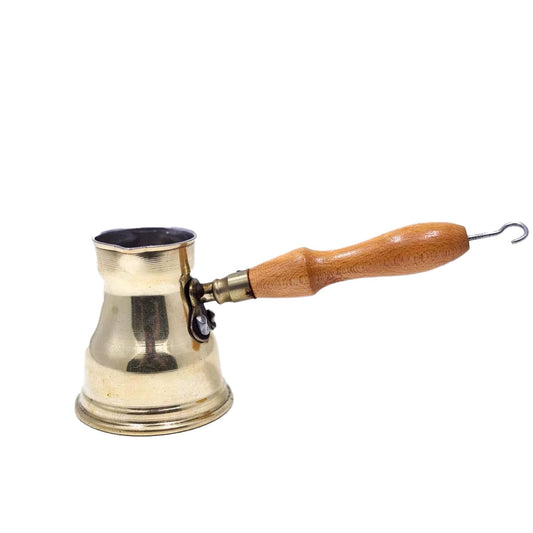 TMH Yellow Brass Turkish Coffee Pot Size - 2 Cups