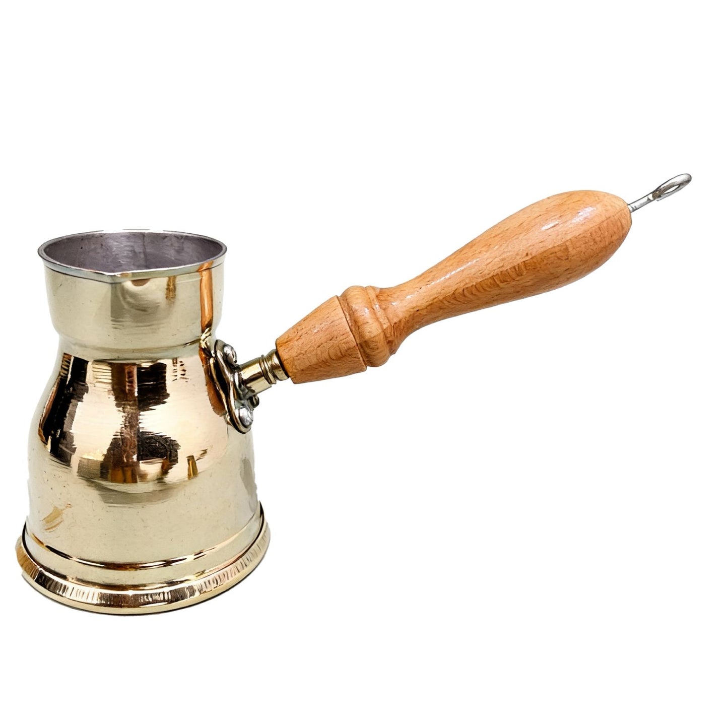 TMH Yellow Brass Turkish Coffee Pot Size - 3 Cups