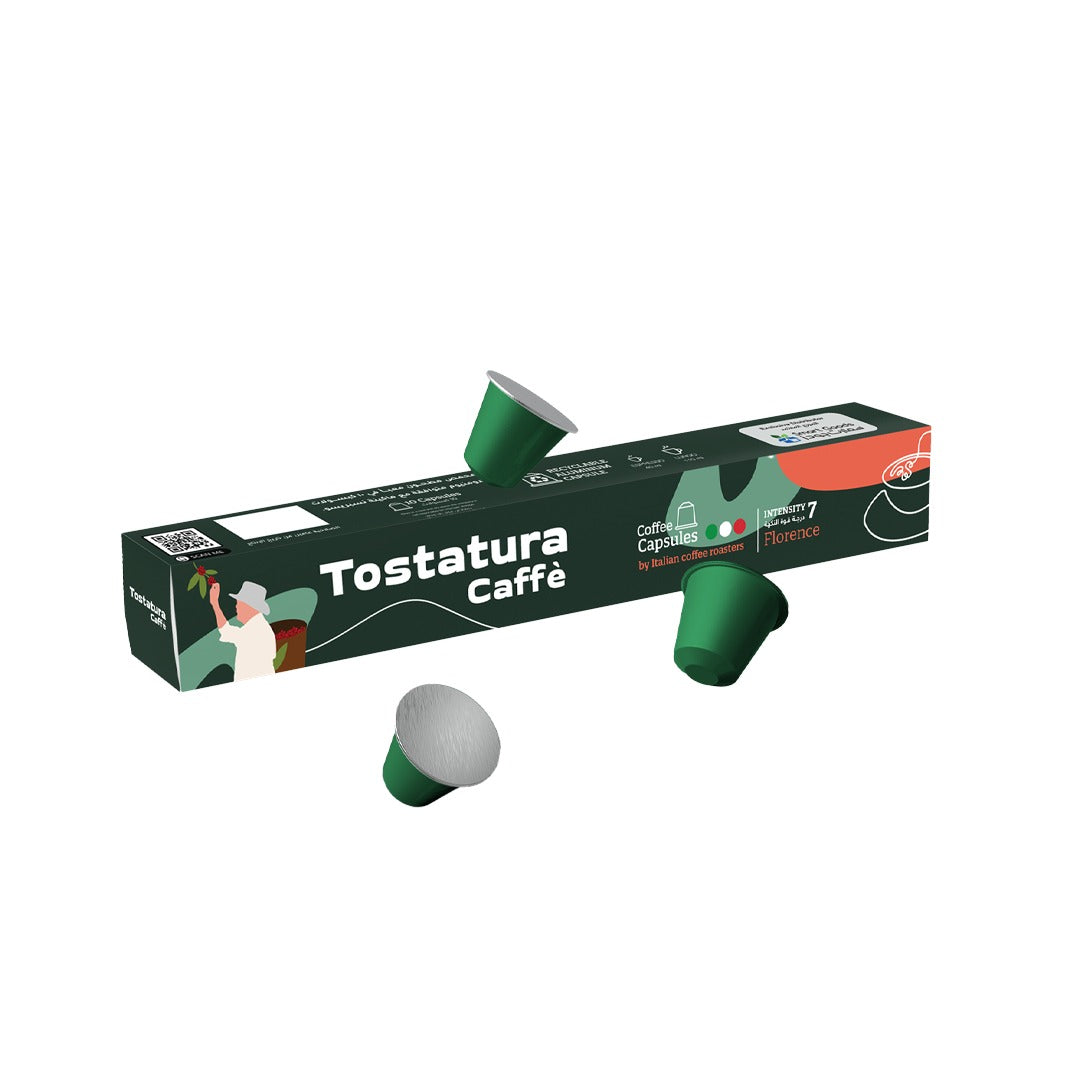 Tostatura Caffe Nespresso Compatible Florence - 10 Capsules - Default Title - Image 1 | Handmade in Egypt