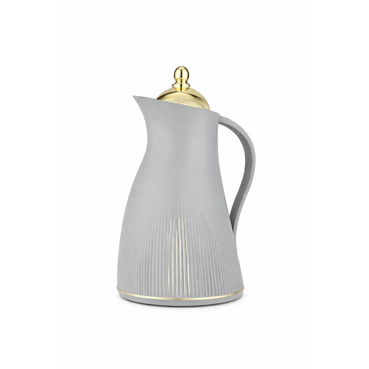 Vacuum Insulated Coffee & Tea Thermal Flask – 1L Thermos – Grey