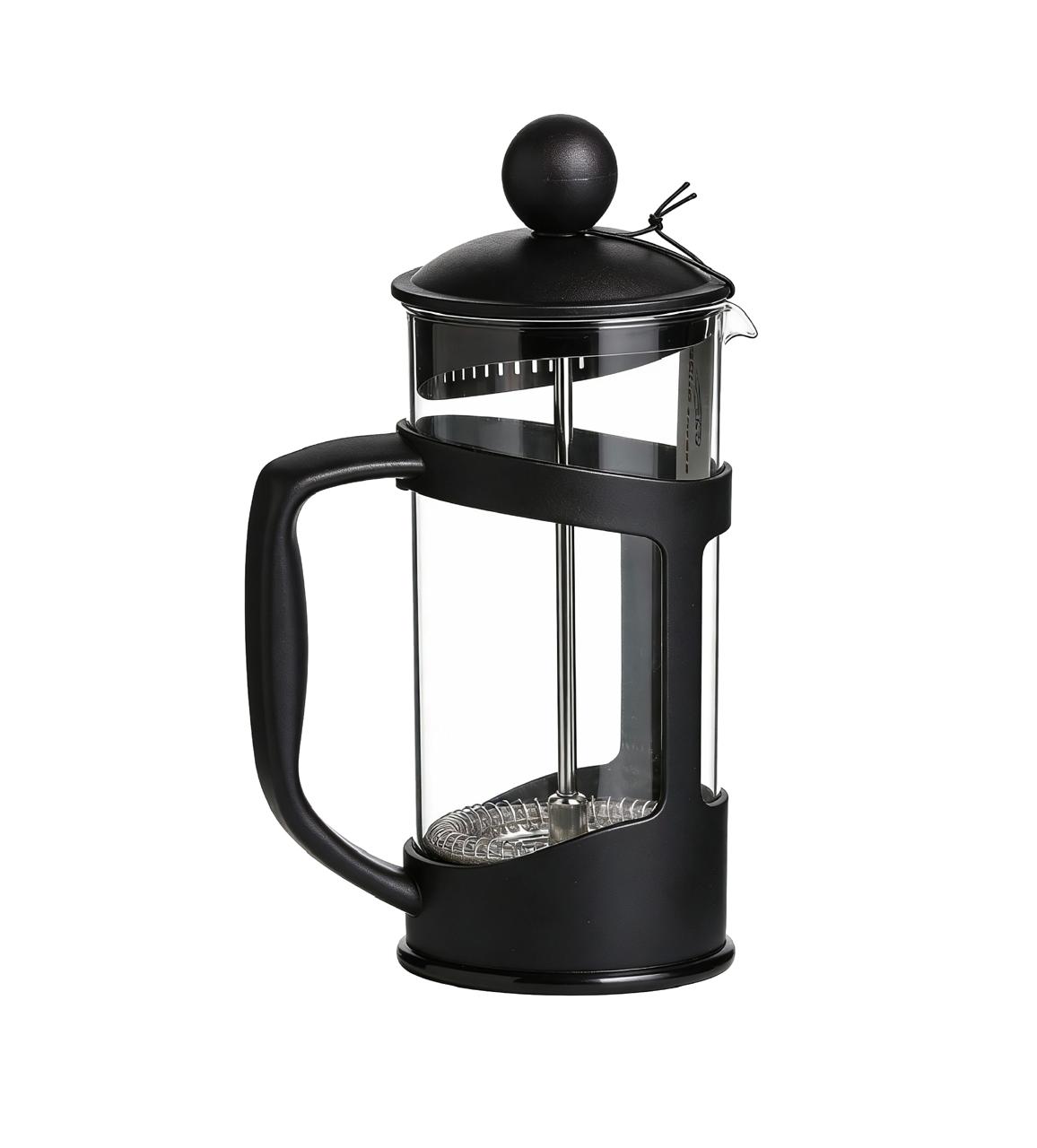 TMH Glass French Press Podium (Black) -350 ml