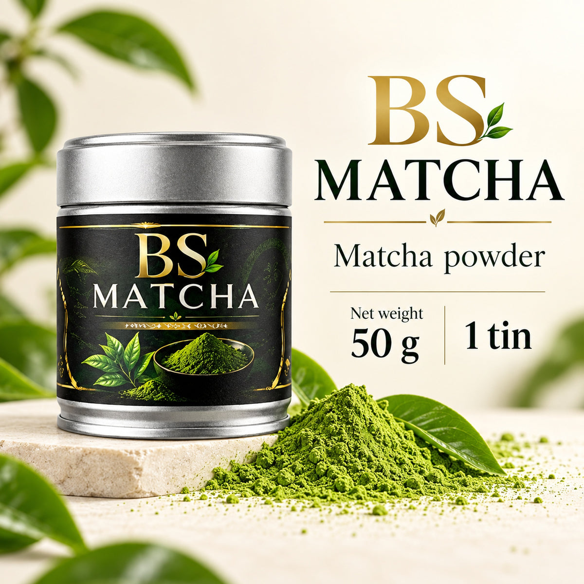 BS Premium Matcha Powder - 50 gm