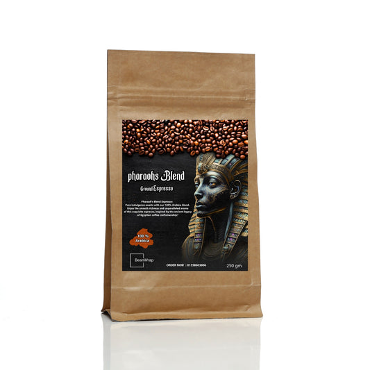 BeanWrap Pharaoh's Blend Ground Espresso 100% Arabica - 250 gm