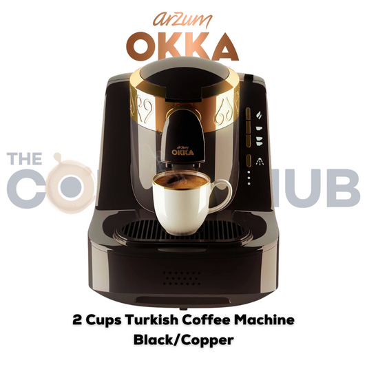 Arzum OKKA - 2 Cups Turkish Coffee Machine - Black/Copper -OK001
