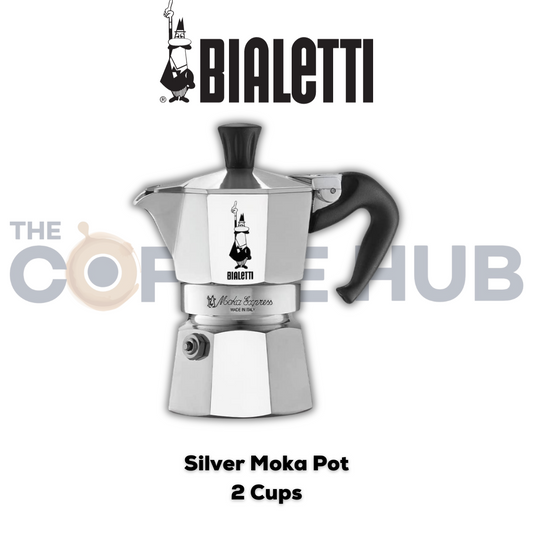 Bialetti Silver Moka Pot -2 Cups