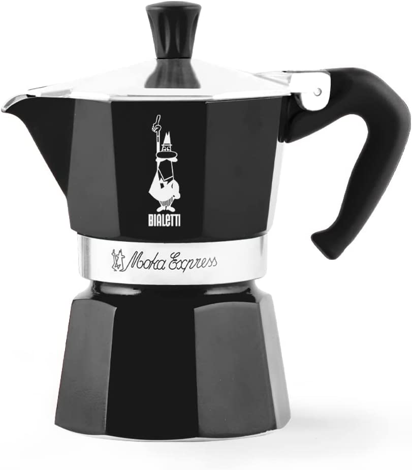 Bialetti Black Moka Pot -6 Cups