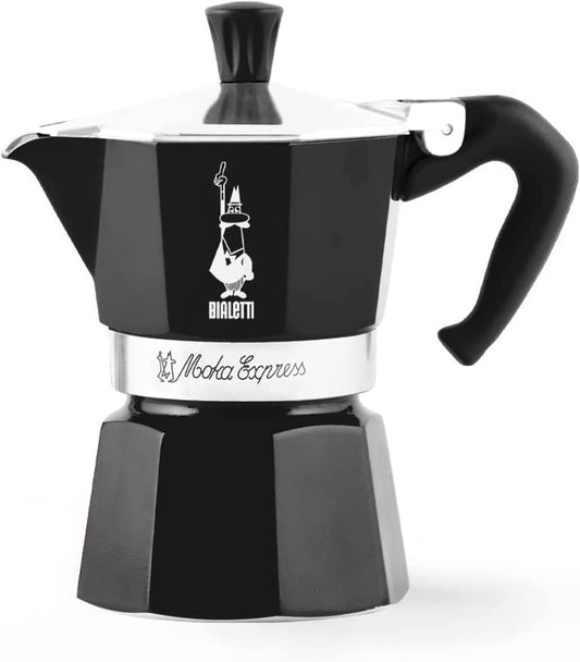 Bialetti Black Moka Pot -6 Cups