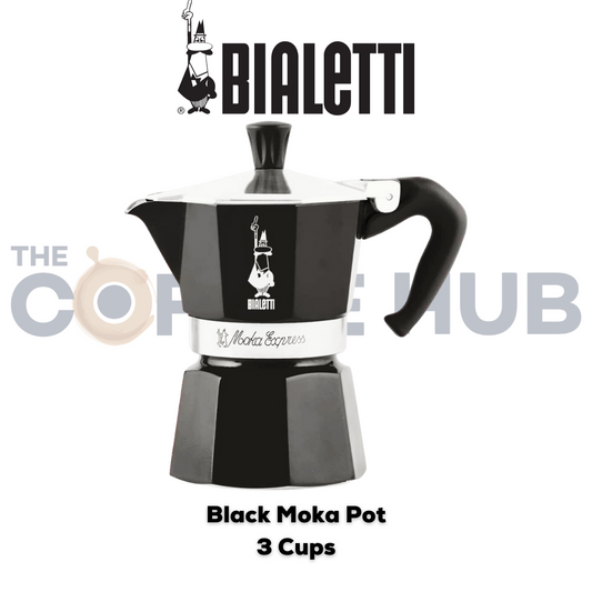 Bialetti  Black Moka Pot -3 Cups