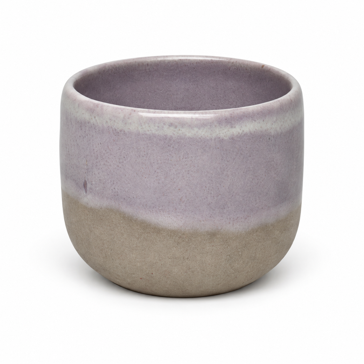 Handmade Pottery Espresso Cup 30 ml | Egyptian Ceramic Coffee Cup - Lavender Stone