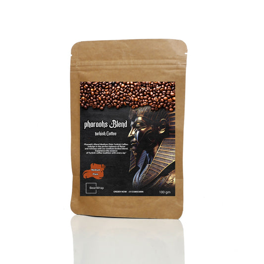 BeanWrap Pharaoh's Blend Medium Plain Turkish Coffee - 100 gm