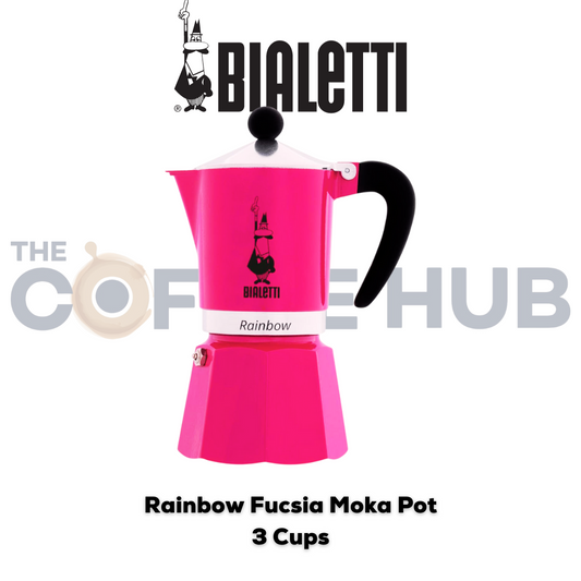 Bialetti Rainbow fucsia Moka Pot -3 Cups