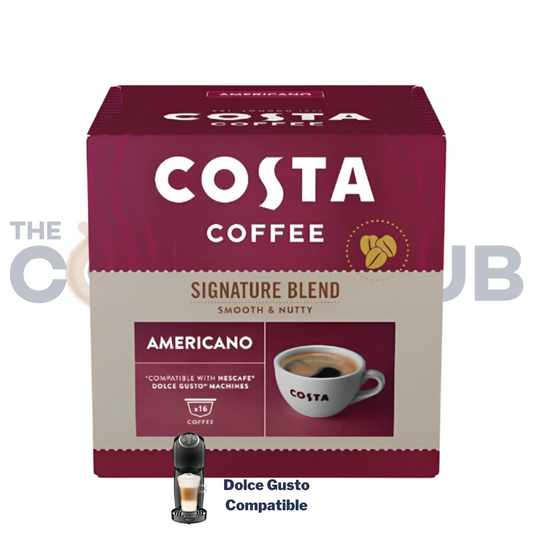 COSTA Dolce Gusto Compatible Signature Blend- Americano -16 Capsules