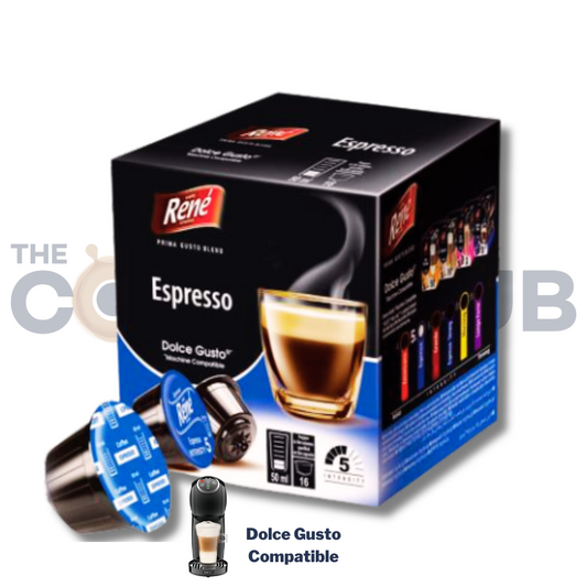 Café Rene Dolce Gusto Compatible Espresso -16 Capsules