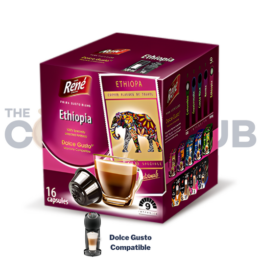 Café Rene Dolce Gusto Compatible Ethiopia  -16 Capsules
