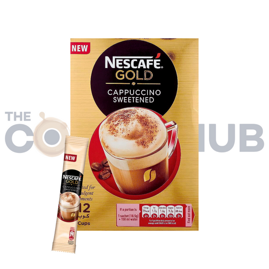 Nescafe Gold Cappuccino Sweetened -12 Sachets