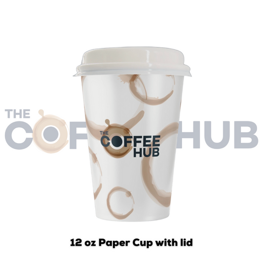 TMH 12 oz Paper Cup with lid -50 cups