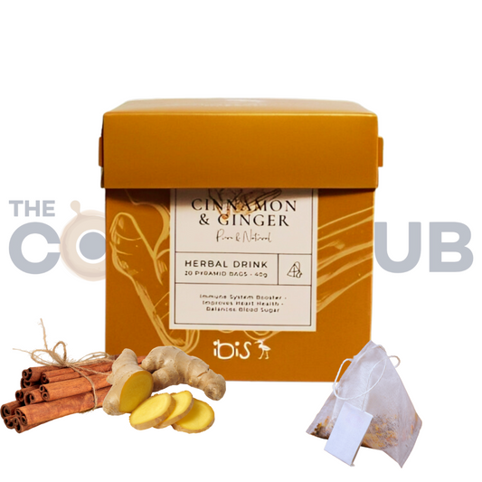 IBIS CINNAMON & GINGER Herbs -20 Pyramid Bags